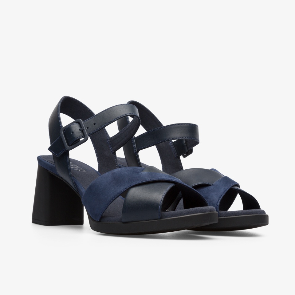 Camper Kara Black/Blue - Camper Women's Heels ||2659-AFTKP||